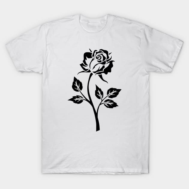 Rose T-Shirt by linesdesigns